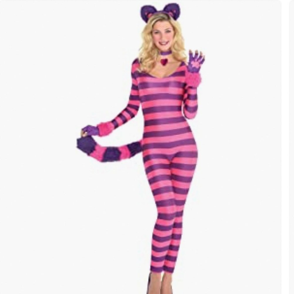 Cheshire Cat Brand New Costume (6 pieces) Womens Medium